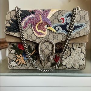 Like NEW rare Authentic Gucci Dionysus Leather Chain Bag